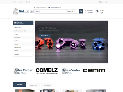 Nat hellas industrial e-shop project